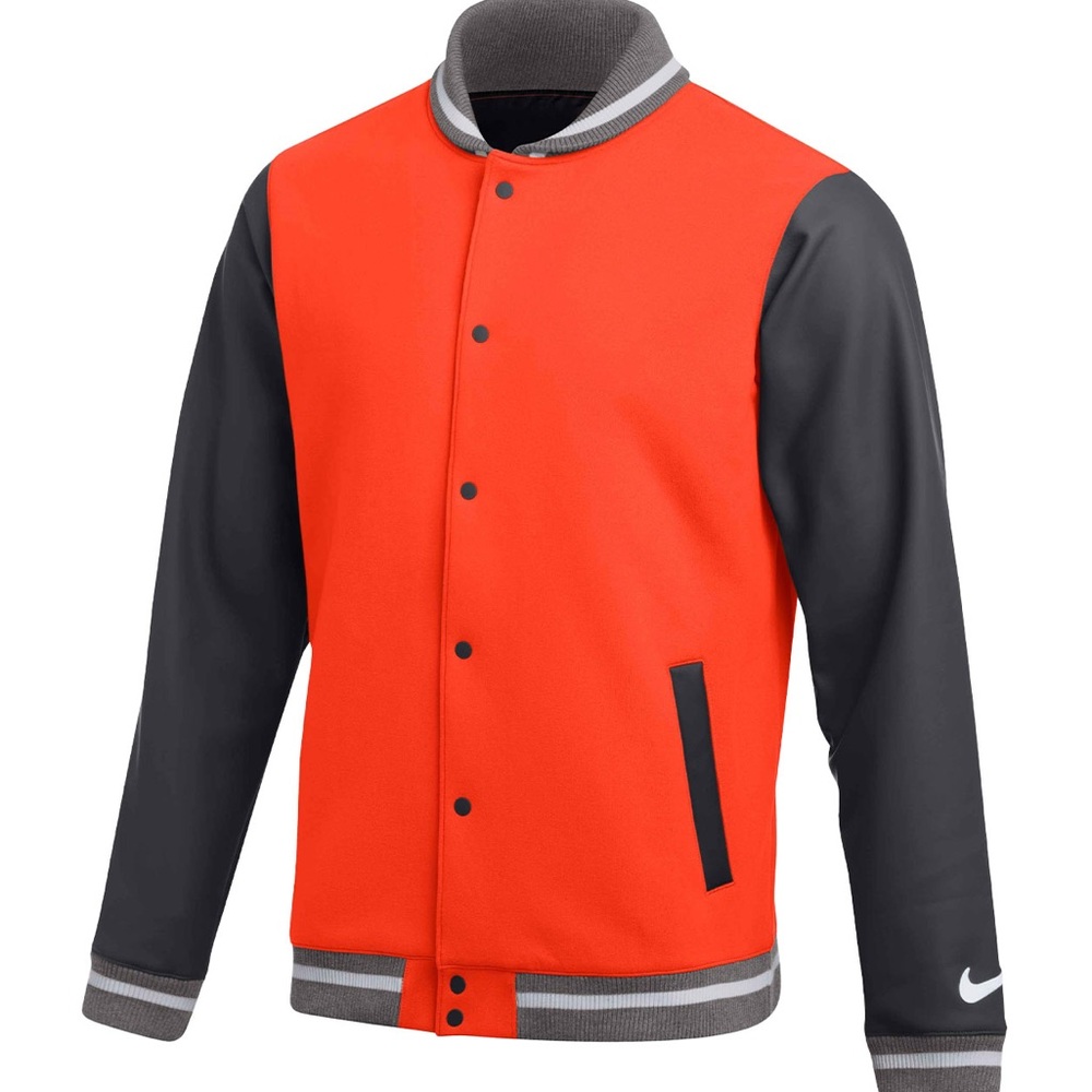 Nike Men's Team Orange Letterman Jacket
